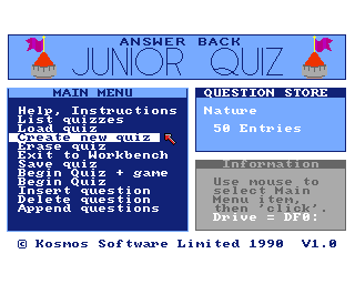 Answer Back - Junior Quiz