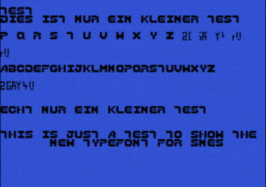 SNES Type Font 2 (PD)