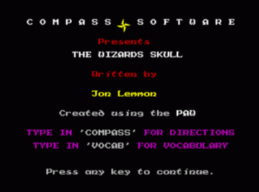 Blood Of Bogmole III - Wizards Skull (1986)(Compass Software)