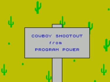 Cowboy Shootout (1983)(Micro Power)[16K]