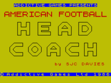 American Football (1984, Mind Games) (ZX Spectrum) 