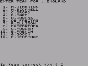 Revised Champions Of Cricket (1984)(Lambourne Games)(Side A)
